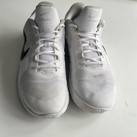 Nike Air Max Impact 4 White Black Pure Platinum Basketball Trainers Mens 12.5 main image 2